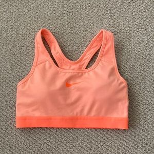 NEW Nike PRO Dri-Fit Medium Support Padded Sports Bra Orange Size Small NWOT